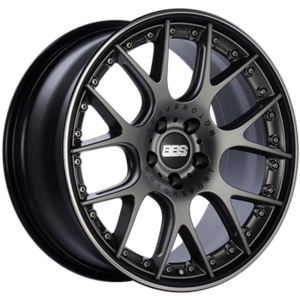 BBS CH-RII 21x9 5x112 ET32 Satin Black Center Platinum Lip SS Rim Prot Wheel PFS Req w/MS Etching