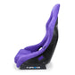 NRG FRP Bucket Seat PRISMA Edition w/ Pearlized Back Purple Alcantara - Medium