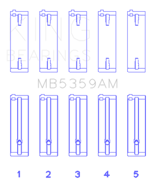 King Engine Bearings Mazda FE 2.0L Main Bearing Set
