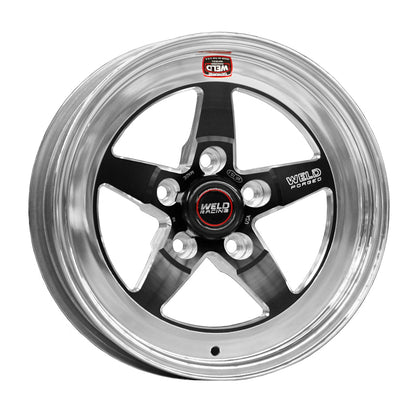 Weld S71 RT-S 15x14.275 / 5X4.75 BP / 6.5in BS Black Wheel (Low Pad) - Non-Beadlock