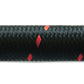 Vibrant -10 AN Two-Tone Black/Red Nylon Braided Flex Hose (10 foot roll)