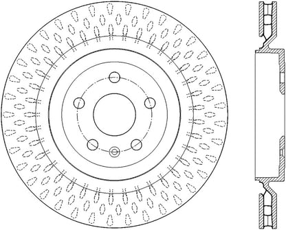 StopTech Slotted & Drilled Sport Brake Rotor