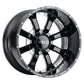 Weld Off-Road W125 20X10 Granada Eight 8X170 ET-18 BS4.75 Gloss Black MIL 125.1