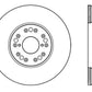 StopTech 93-05 Lexus GS 300/350/400/430/450H / 00-05 IS250/300/350 Front Left Drilled Rotor