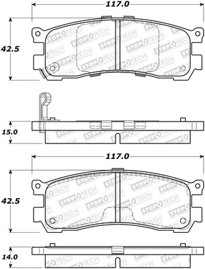 StopTech Street Brake Pads - Front