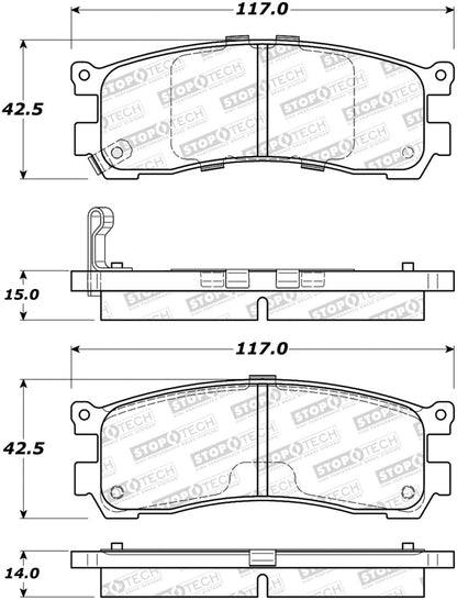 StopTech Street Brake Pads - Front