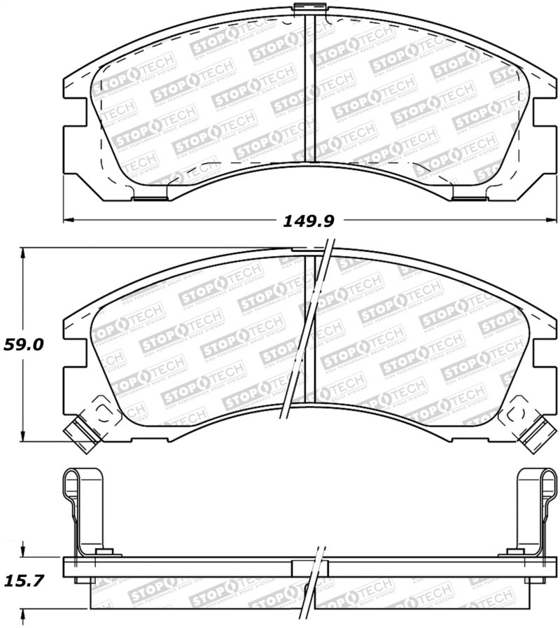 StopTech Street Brake Pads - Front