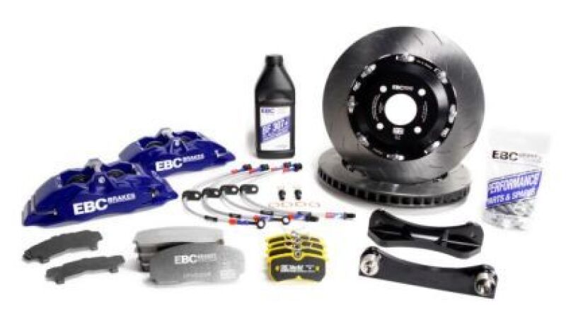 EBC Racing 98-06 Audi TT Quattro 8N 1.8T Blue Apollo-4 Calipers 330mm Rotors Front Big Brake Kit