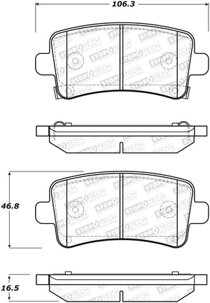 StopTech Street Brake Pads - Rear