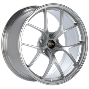 BBS RI-D 21x10.5 5x112 ET10 Diamond Silver Wheel -82mm PFS/Clip Required