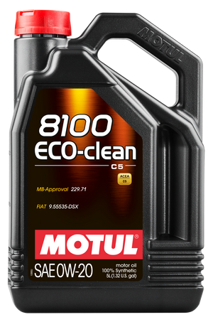 Motul 5L Synthetic Engine Oil 8100 0W20 Eco-Clean