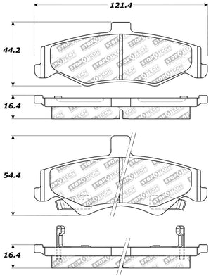 StopTech Street Select Brake Pads - Rear