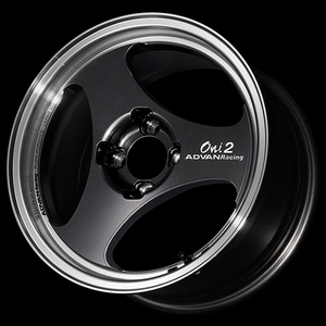 Advan ONI2 14x5.0 / +44 Offset / 4-100 / 63mm Bore / Machining & Black Gunmetallic