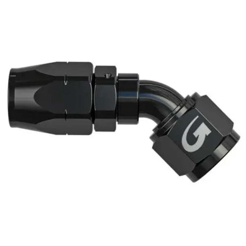 Goodridge -6AN 45 Deg Oil Hose End - Black