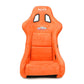 NRG FRP Bucket Seat ULTRA Edition W/ Grey Pearlized Back / Orange Microfiber Material - Large