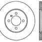 StopTech 84-91 BMW 3-Series Cryo Slotted Front Left Sport Brake Rotor