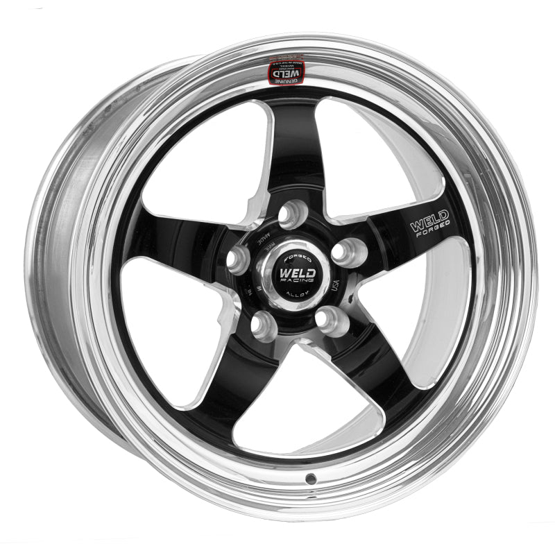 Weld S71 18x10.5 / 5x4.75 BP / 5.7in. BS Black Wheel (Low Pad) - Non-Beadlock