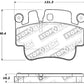 StopTech Street Touring 00-07 Porsche Boxster S / 06-07 Cayman Front Brake Pads