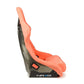 NRG FRP Bucket Seat ULTRA Edition W/ Grey Pearlized Back / Peach Microfiber Material - Large