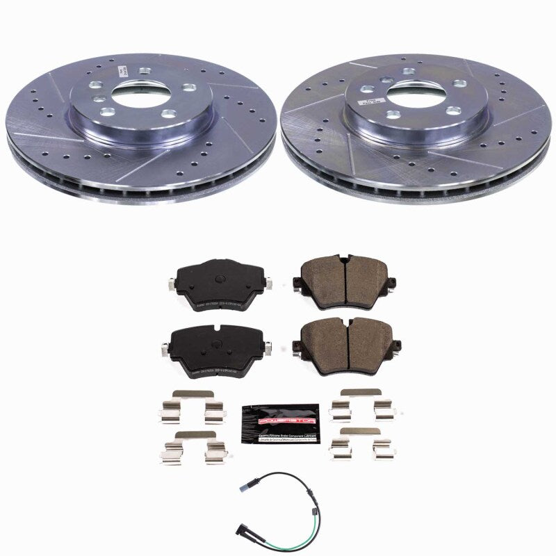Power Stop 20-24 Mini Cooper Clubman Front Z23 Evolution Brake Kit