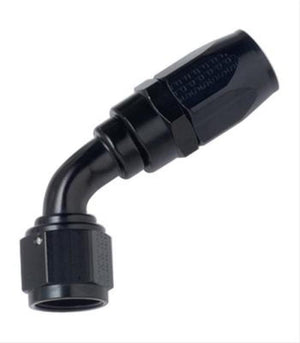 Fragola -6AN x 45 Degree P/S Hose End Aluminum - Black Only