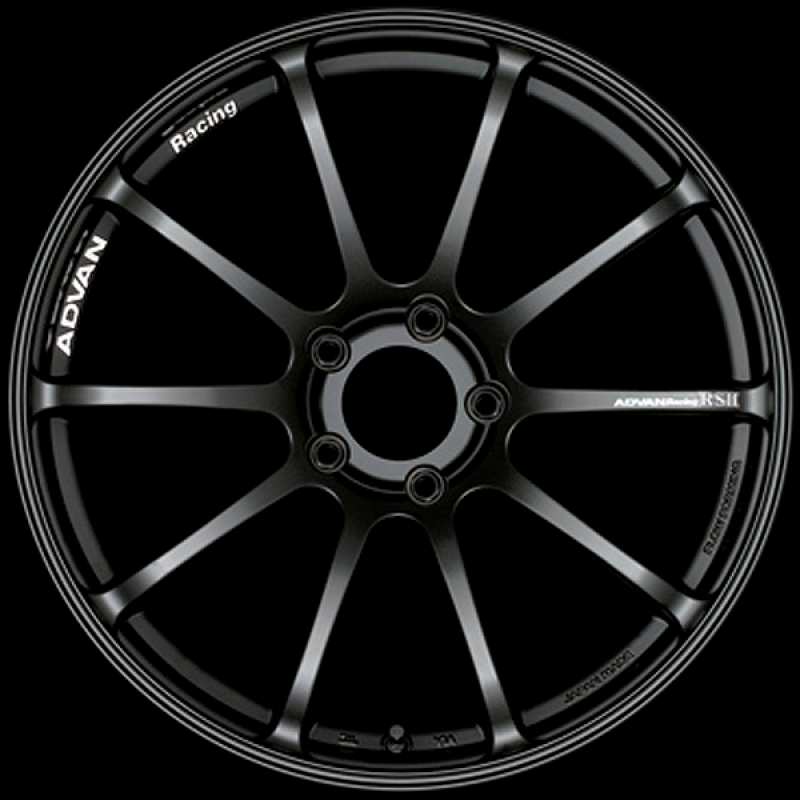 Advan RSII 17x7.0 / +47 Offset / 4-100 / 63mm Bore / Semi Gloss Black