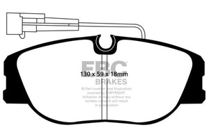 EBC 92-98 Alfa Romeo 155 2.0 Turbo Yellowstuff Front Brake Pads