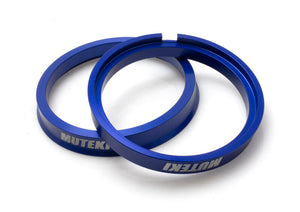 Wheel Mate Muteki Hub Ring Set 73mm x 66mm - 2 Piece - Blue