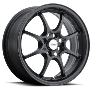 Konig Helium 15x6.5 4x100 ET40 Flat Black