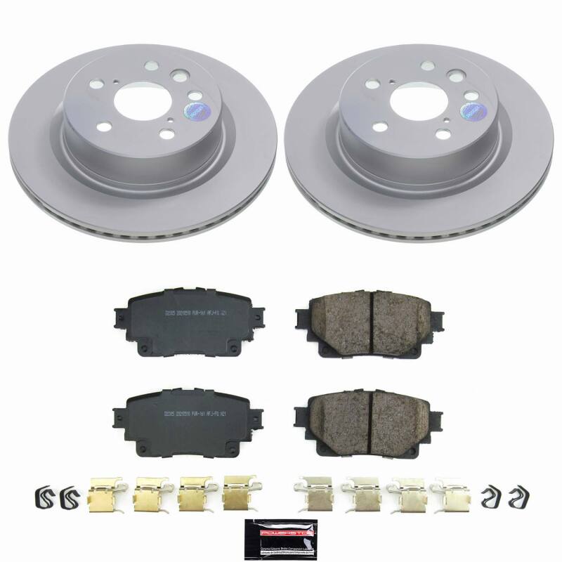 Power Stop 21-25 Lexus IS300 Rear Z17 Coated Brake Kit