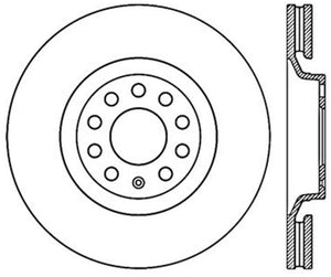 StopTech 01-06 Audi All Road / 05-09 A4/A4 Quattro / 6/99-04 A6 Quattro Drilled Left Front Rotor