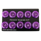 NRG Fender Washer Kit w/Color Matched M6 Bolt Rivets For Plastic (Purple) - Set of 10