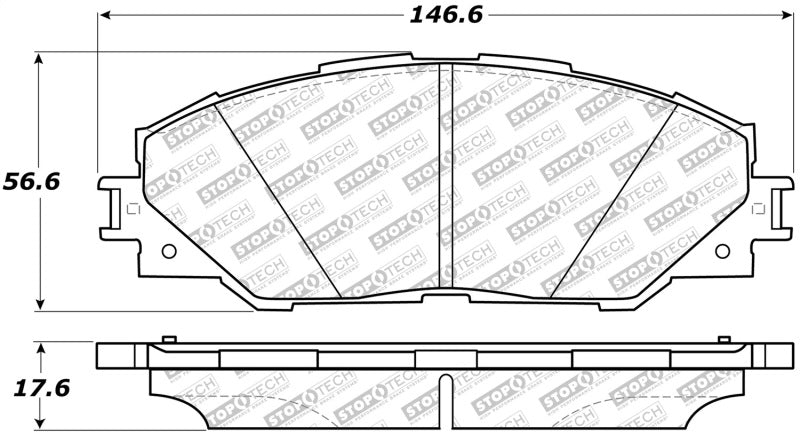 StopTech Street Select Brake Pads - Front