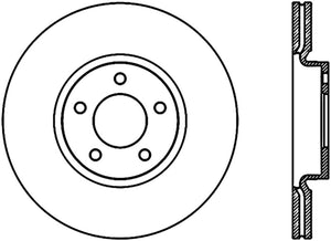 StopTech 2007-2013 Mazda 3 2.3L Cryo Drilled Left Front Brake Rotor