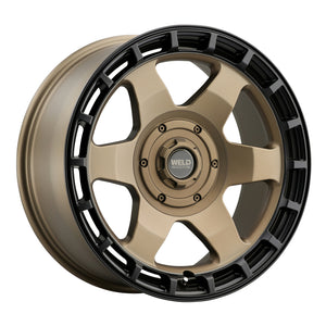 Weld Off-Road Ridge 17x9 - 6x135 / 6x139.7 BP - ET-12 - 106.1mm CB - Satin Bronze Wheel (Black Ring)