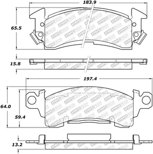 StopTech Street Select Brake Pads - Rear