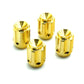 Dress Up Bolts Gear Titanium Valve Stem Caps - Set of 4