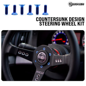 Titanium Hardware Steering Wheel Kit - Countersunk Design