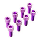 Titanium Camber Top Plate Bolt Kit — Universal Coilover & Air Suspension (Socket Cap, Set of 8)