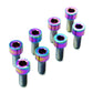 Titanium Camber Top Plate Bolt Kit — Universal Coilover & Air Suspension (Socket Cap, Set of 8)