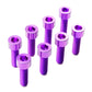 Titanium Camber Top Plate Bolt Kit — Universal Coilover & Air Suspension (Socket Cap, Set of 8)