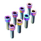 Titanium Camber Top Plate Bolt Kit — Universal Coilover & Air Suspension (Socket Cap, Set of 8)