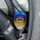 JDC Titanium Washer Fluid Cap | Nissan R35 GT-R, 370Z & Infiniti Models