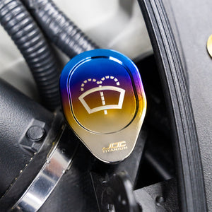 JDC Titanium Washer Fluid Cap | Nissan R35 GT-R, 370Z & Infiniti Models