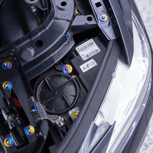JDC Titanium Headlight Hardware Kit | 2014-2020 BMW F80 M3/M4