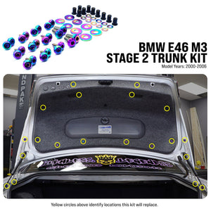 Stage 2 Titanium Hardware Trunk Kit - BMW E46 M3 (2000-2006)