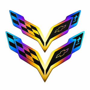 JDC Titanium Front/Rear Badge | 2014-2019 C7 Corvette