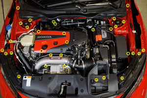 Stage 2 Titanium Hardware Engine Bay Kit - Honda Civic Type R (2017-2021)