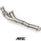 Nissan RB26 Twin 3.5" Stock Frame Front Pipe