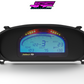 Digital Display Dash Mount to suit a Haltech IQ3 Display Screen which is a direct fit OEM factory fit which has a perfect interior black paint finish.
